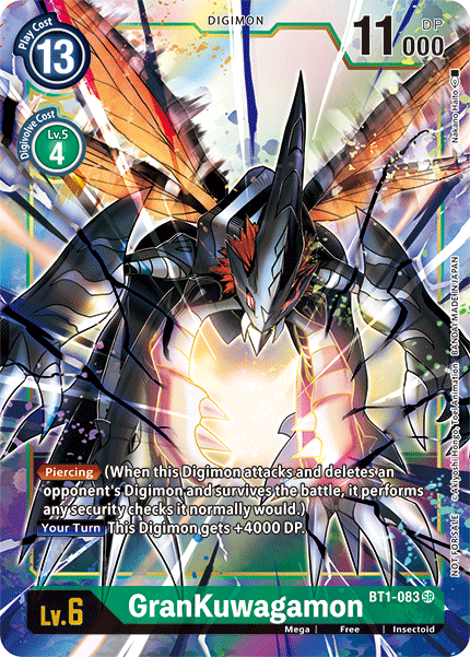 GranKuwagamon [BT1-083] (Alternate Art) [Release Special Booster Ver.1.5] | Shuffle n Cut Hobbies & Games