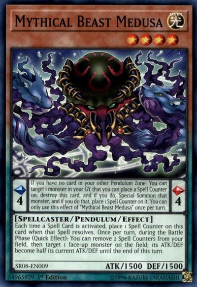 Mythical Beast Medusa [SR08-EN009] Common | Shuffle n Cut Hobbies & Games