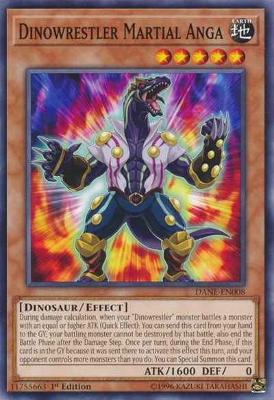 Dinowrestler Martial Anga [DANE-EN008] Common | Shuffle n Cut Hobbies & Games