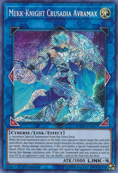 Mekk-Knight Crusadia Avramax [DANE-EN047] Secret Rare | Shuffle n Cut Hobbies & Games