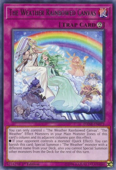The Weather Rainbowed Canvas [DANE-EN073] Rare | Shuffle n Cut Hobbies & Games