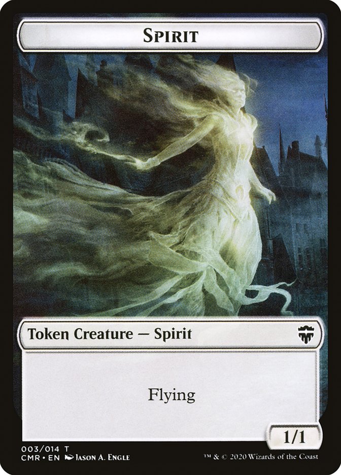 Angel // Spirit Double-Sided Token [Commander Legends Tokens] | Shuffle n Cut Hobbies & Games