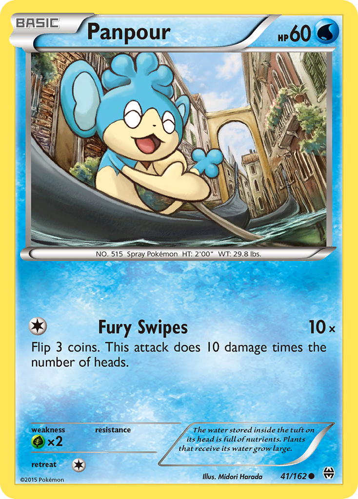 Panpour (41/162) [XY: BREAKthrough] | Shuffle n Cut Hobbies & Games