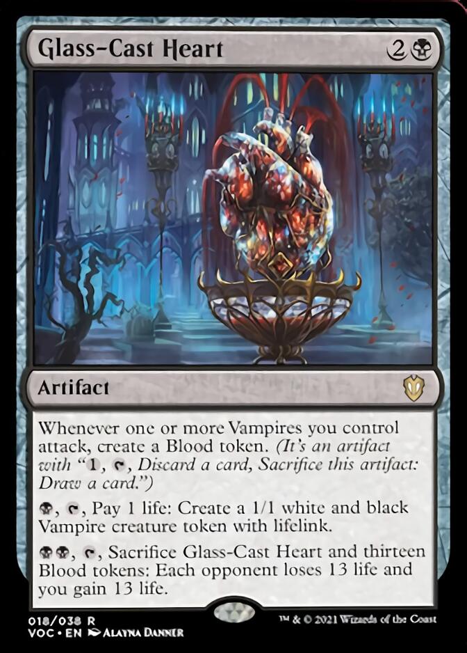 Glass-Cast Heart [Innistrad: Crimson Vow Commander] | Shuffle n Cut Hobbies & Games