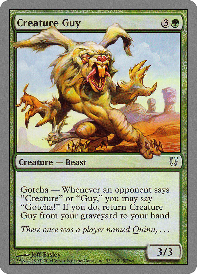 Creature Guy [Unhinged] | Shuffle n Cut Hobbies & Games