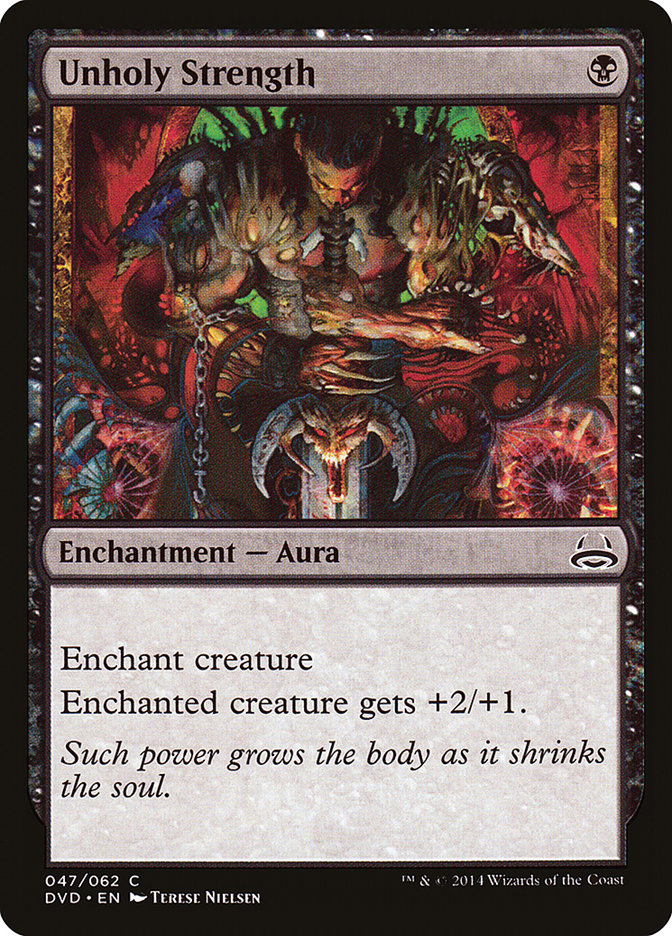 Unholy Strength (Divine vs. Demonic) [Duel Decks Anthology] | Shuffle n Cut Hobbies & Games