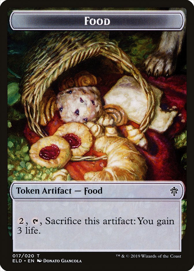 Boar // Food (17) Double-Sided Token [Throne of Eldraine Tokens] | Shuffle n Cut Hobbies & Games