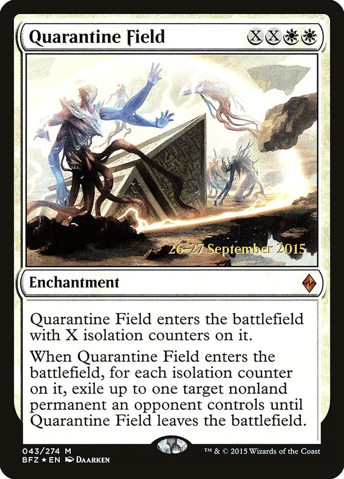 Quarantine Field [Battle for Zendikar Prerelease Promos] | Shuffle n Cut Hobbies & Games