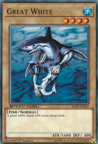 Great White [SBAD-EN021] Common | Shuffle n Cut Hobbies & Games