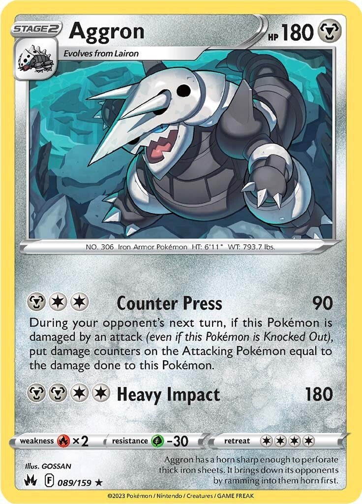 Aggron (089/159) [Sword & Shield: Crown Zenith] | Shuffle n Cut Hobbies & Games