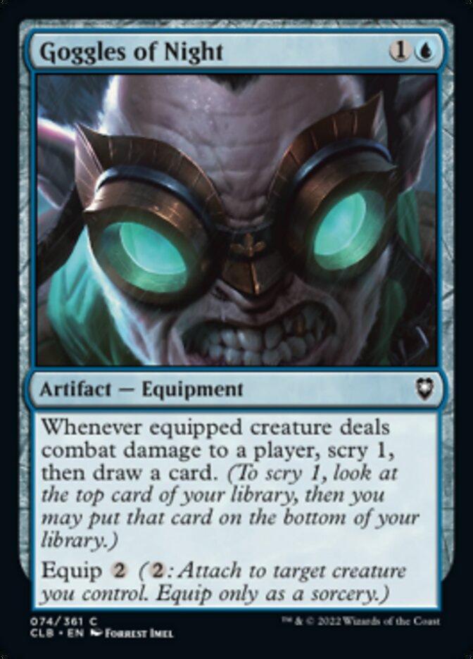 Goggles of Night [Commander Legends: Battle for Baldur's Gate] | Shuffle n Cut Hobbies & Games
