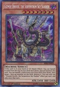 Gizmek Orochi, the Serpentron Sky Slasher [RIRA-EN029] Secret Rare | Shuffle n Cut Hobbies & Games