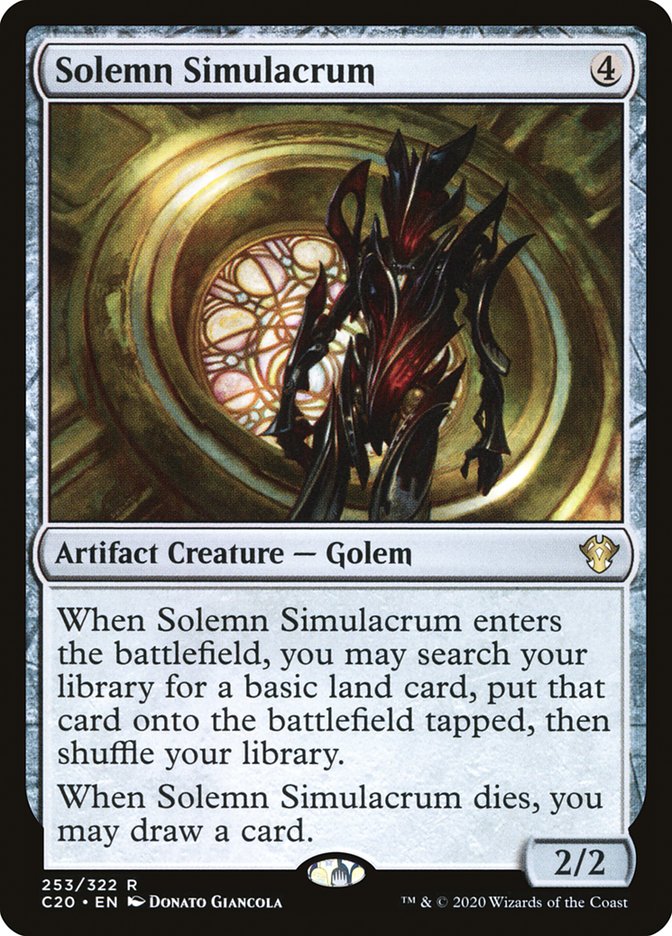 Solemn Simulacrum [Commander 2020] | Shuffle n Cut Hobbies & Games