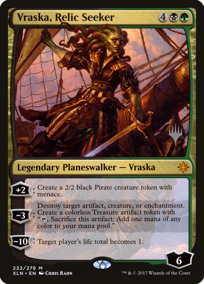 Vraska, Relic Seeker (Promo Pack) [Ixalan Promos] | Shuffle n Cut Hobbies & Games