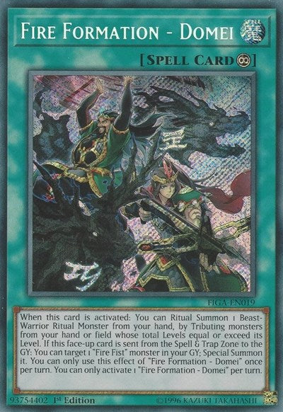 Fire Formation - Domei [FIGA-EN019] Secret Rare | Shuffle n Cut Hobbies & Games