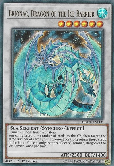 Brionac, Dragon of the Ice Barrier [DUDE-EN008] Ultra Rare | Shuffle n Cut Hobbies & Games