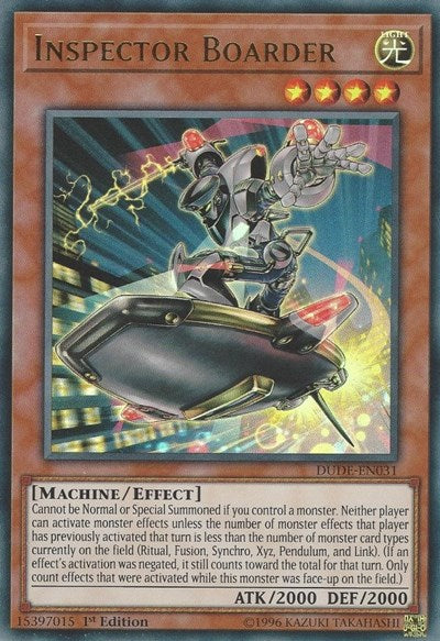 Inspector Boarder [DUDE-EN031] Ultra Rare