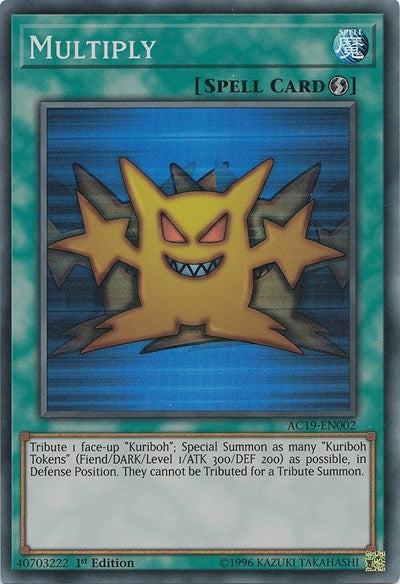 Multiply [AC19-EN002] Super Rare | Shuffle n Cut Hobbies & Games