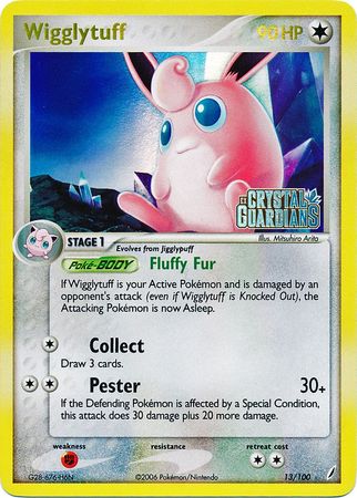 Wigglytuff (13/100) (Stamped) [EX: Crystal Guardians] | Shuffle n Cut Hobbies & Games