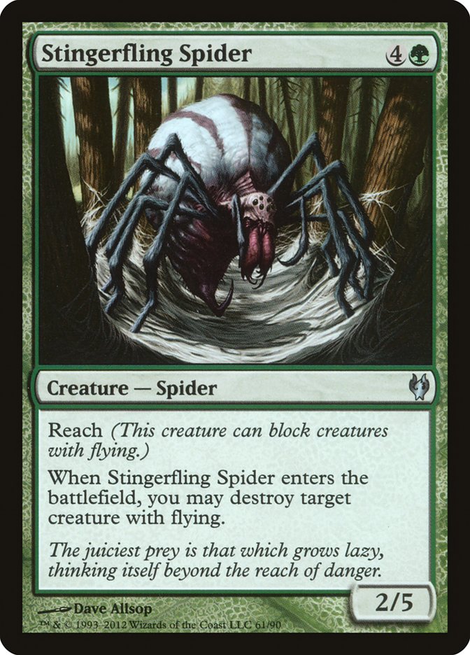 Stingerfling Spider [Duel Decks: Izzet vs. Golgari] | Shuffle n Cut Hobbies & Games