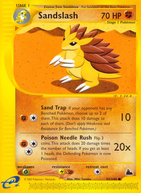 Sandslash (93/144) [Skyridge] | Shuffle n Cut Hobbies & Games