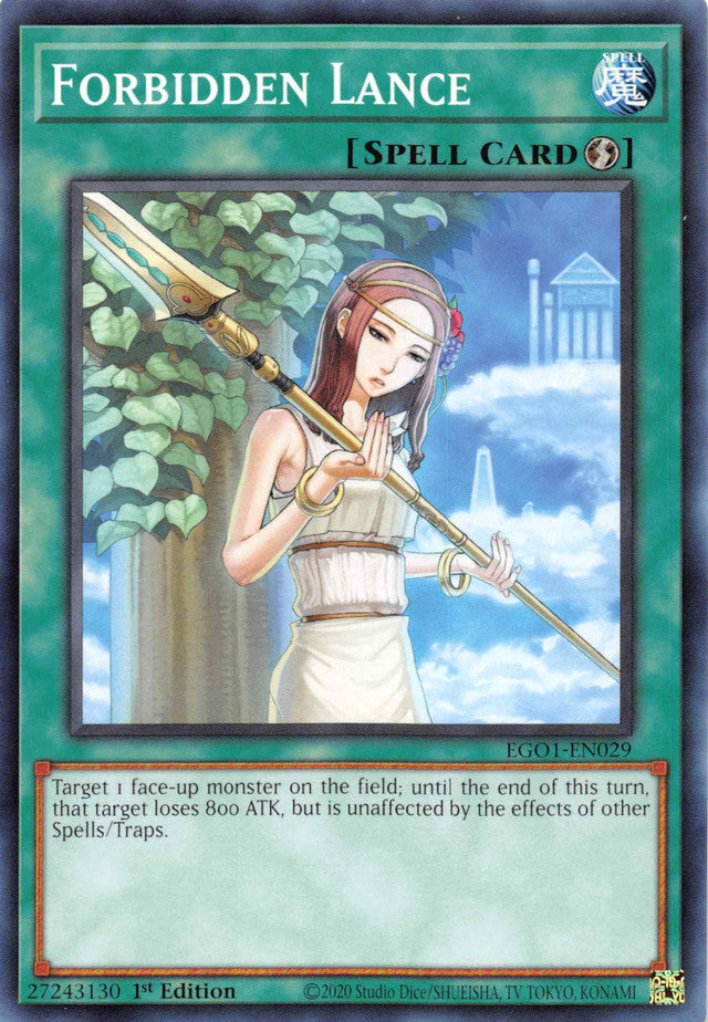 Forbidden Lance [EGO1-EN029] Common | Shuffle n Cut Hobbies & Games