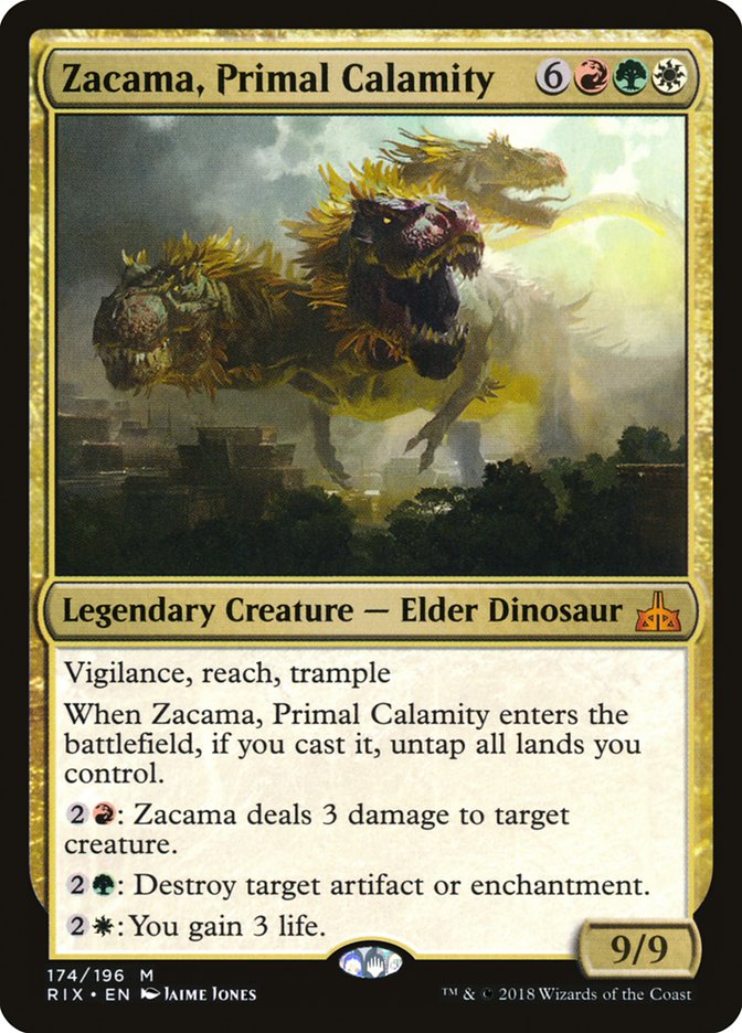 Zacama, Primal Calamity [Rivals of Ixalan] | Shuffle n Cut Hobbies & Games