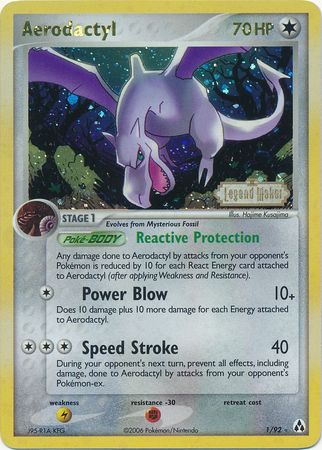 Aerodactyl (1/92) (Stamped) [EX: Legend Maker] | Shuffle n Cut Hobbies & Games