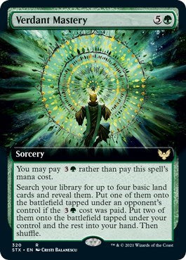 Verdant Mastery (Extended Art) [Strixhaven: School of Mages] | Shuffle n Cut Hobbies & Games
