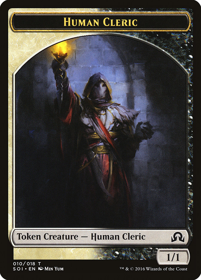 Human Cleric Token [Shadows over Innistrad Tokens] | Shuffle n Cut Hobbies & Games