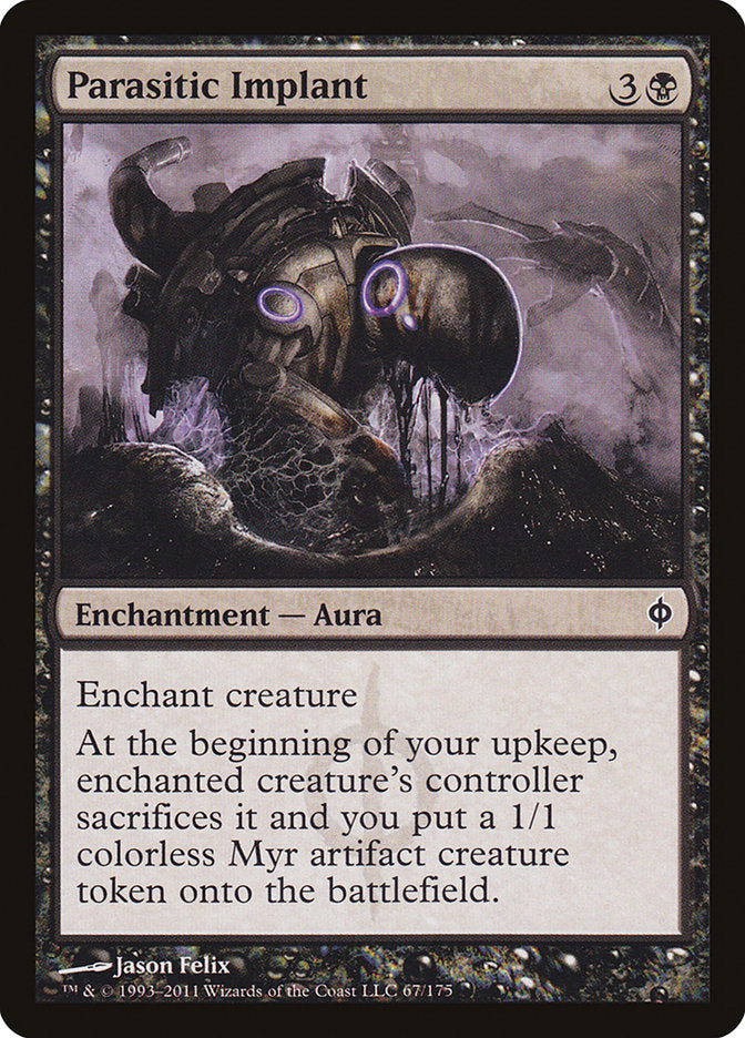 Parasitic Implant [New Phyrexia] | Shuffle n Cut Hobbies & Games
