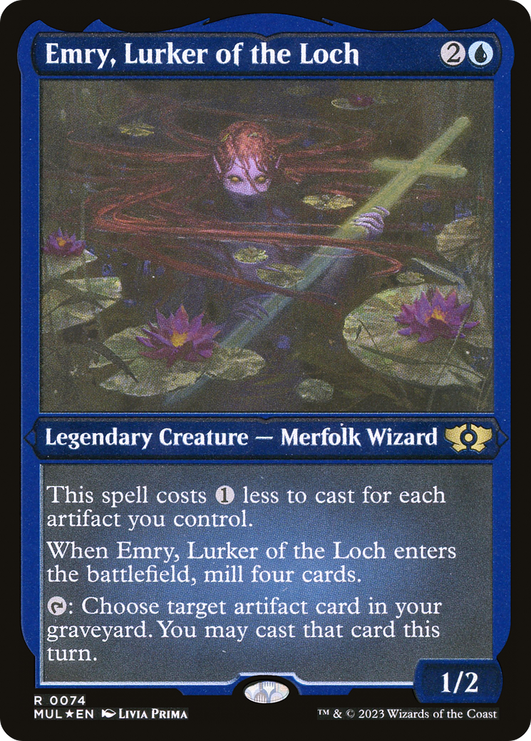 Emry, Lurker of the Loch (Foil Etched) [Multiverse Legends] | Shuffle n Cut Hobbies & Games