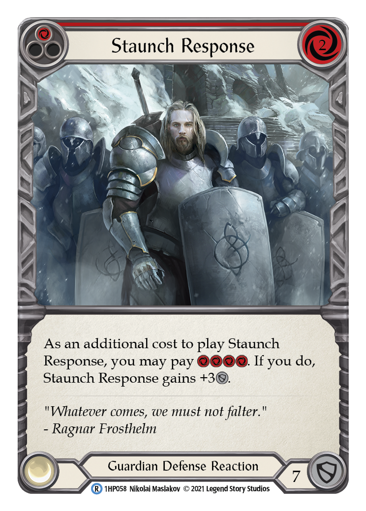 Staunch Response (Red) [1HP058] | Shuffle n Cut Hobbies & Games