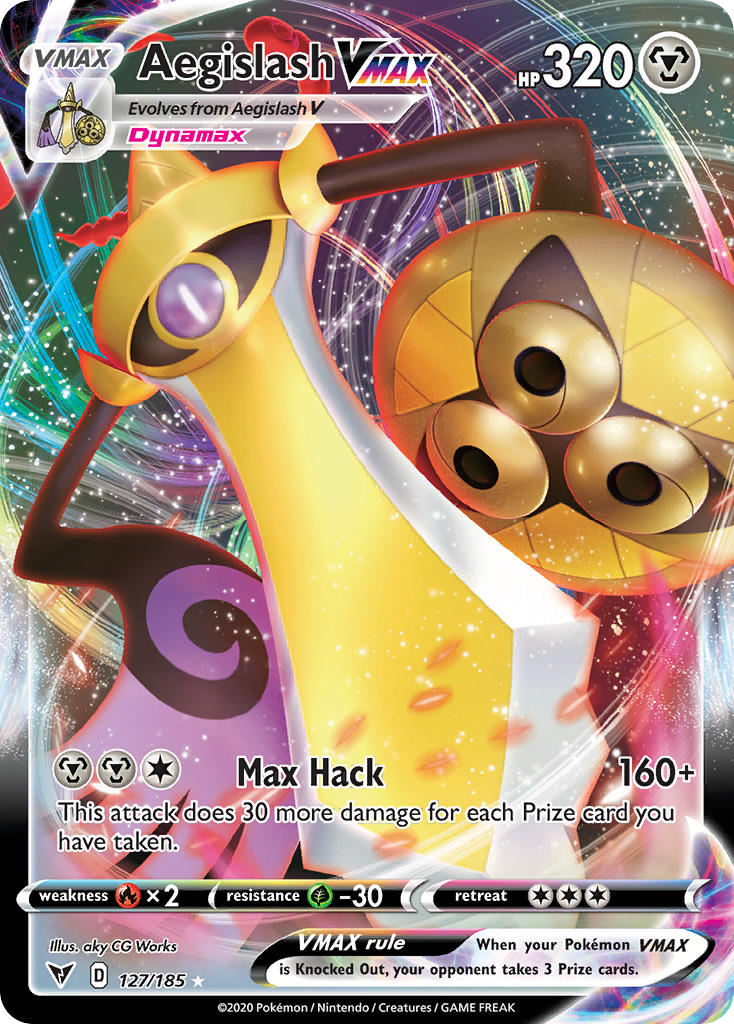 Aegislash VMAX (127/185) [Sword & Shield: Vivid Voltage] | Shuffle n Cut Hobbies & Games