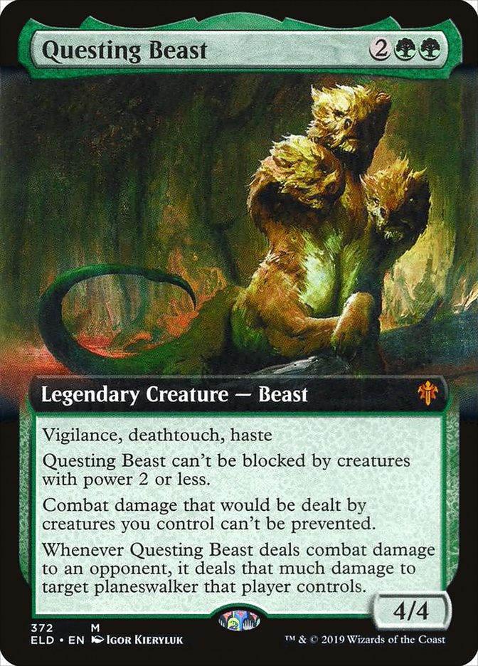 Questing Beast (Extended Art) [Throne of Eldraine] | Shuffle n Cut Hobbies & Games