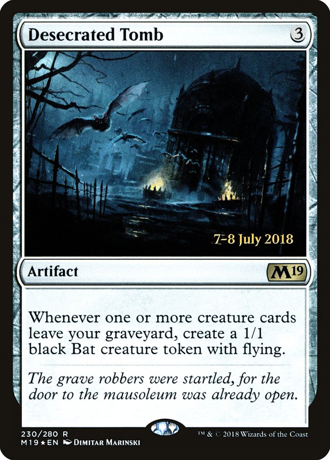 Desecrated Tomb [Core Set 2019 Prerelease Promos] | Shuffle n Cut Hobbies & Games