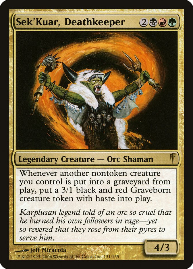 Sek'Kuar, Deathkeeper [Coldsnap] | Shuffle n Cut Hobbies & Games