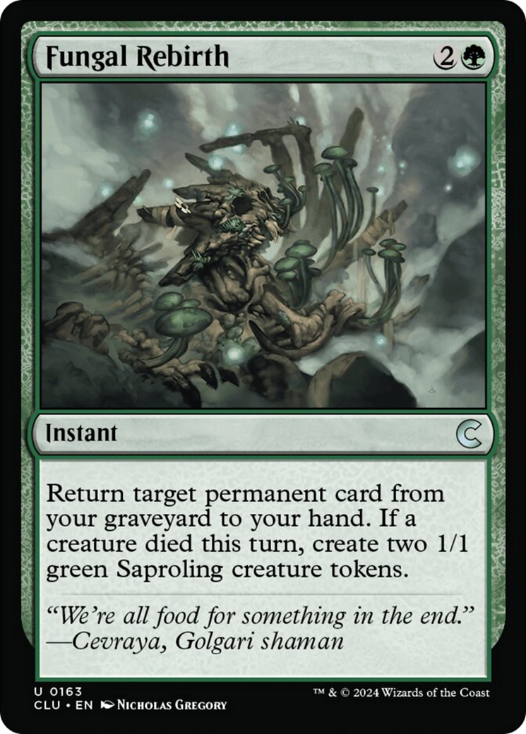 Fungal Rebirth [Ravnica: Clue Edition] | Shuffle n Cut Hobbies & Games