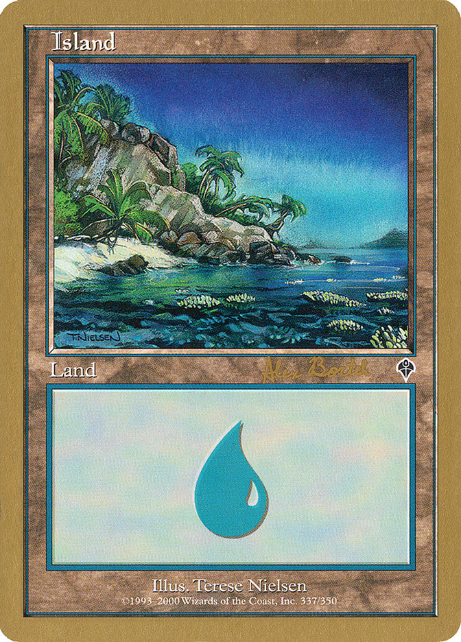 Island (ab337) (Alex Borteh) [World Championship Decks 2001] | Shuffle n Cut Hobbies & Games