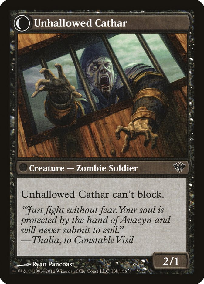 Loyal Cathar // Unhallowed Cathar [Dark Ascension] | Shuffle n Cut Hobbies & Games