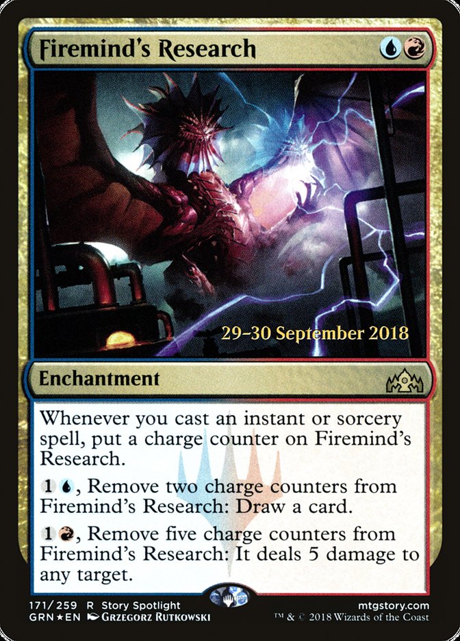 Firemind's Research [Guilds of Ravnica Prerelease Promos] | Shuffle n Cut Hobbies & Games