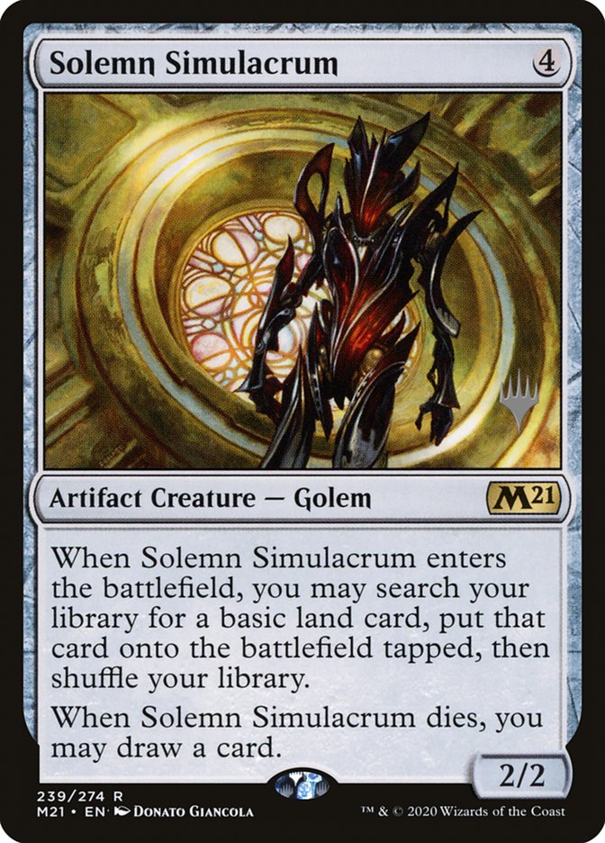 Solemn Simulacrum (Promo Pack) [Core Set 2021 Promos] | Shuffle n Cut Hobbies & Games