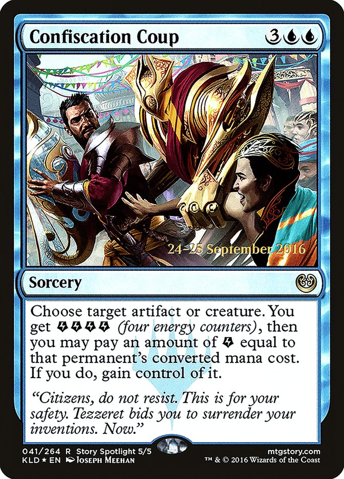 Confiscation Coup [Kaladesh Prerelease Promos] | Shuffle n Cut Hobbies & Games