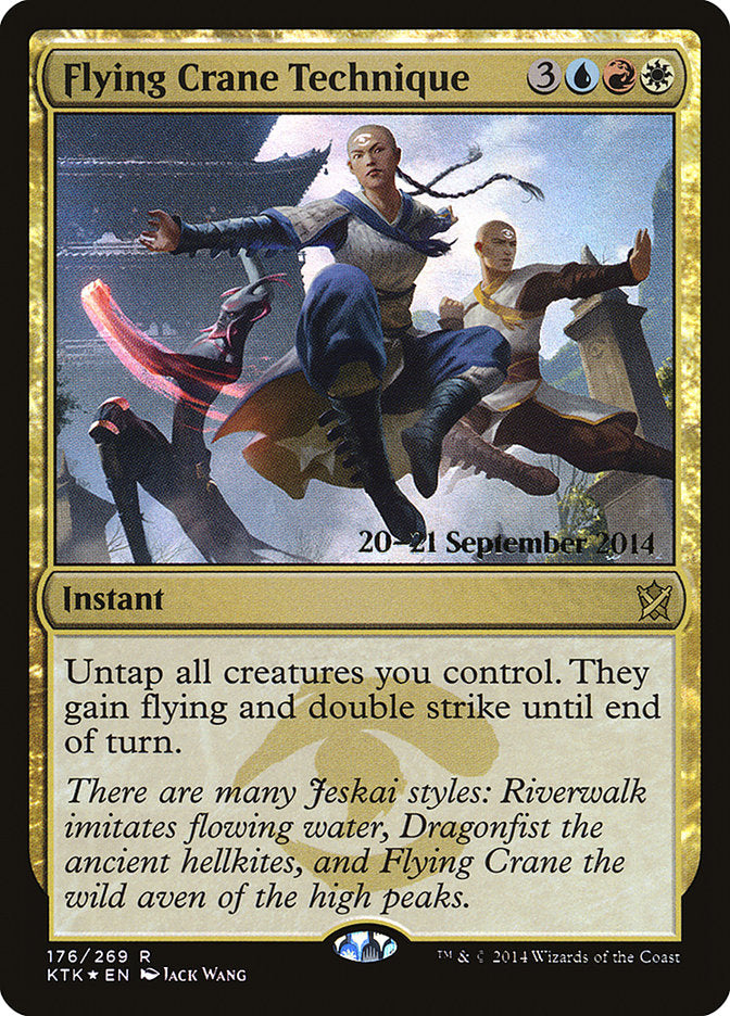 Flying Crane Technique [Khans of Tarkir Prerelease Promos] | Shuffle n Cut Hobbies & Games