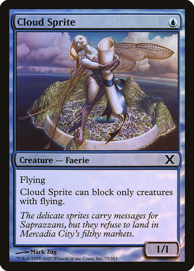 Cloud Sprite (Premium Foil) [Tenth Edition] | Shuffle n Cut Hobbies & Games