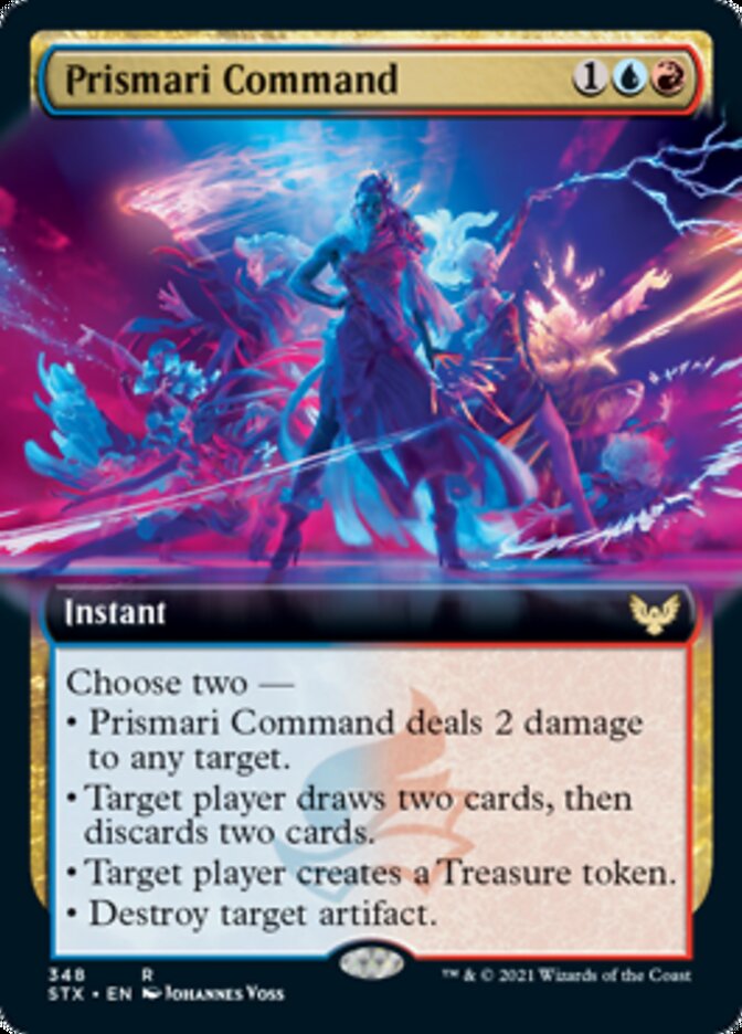 Prismari Command (Extended Art) [Strixhaven: School of Mages] | Shuffle n Cut Hobbies & Games