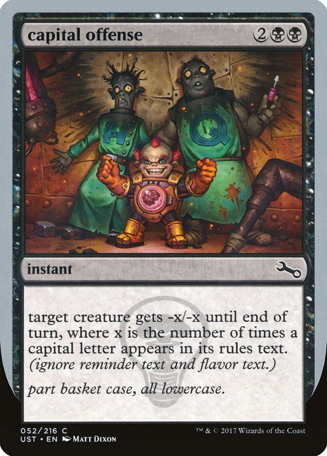 capital offense [Unstable] | Shuffle n Cut Hobbies & Games