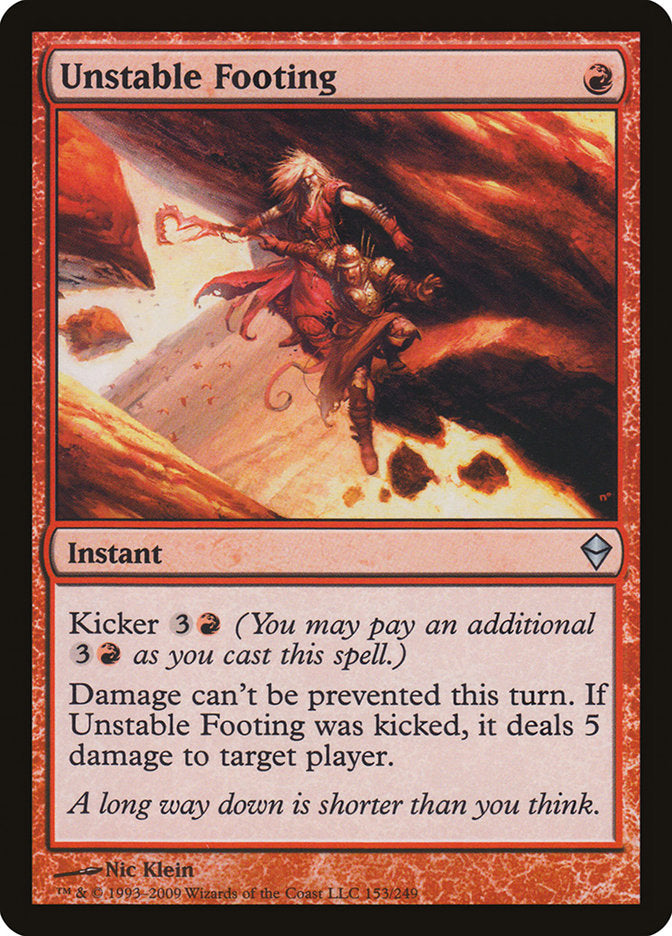 Unstable Footing [Zendikar] | Shuffle n Cut Hobbies & Games