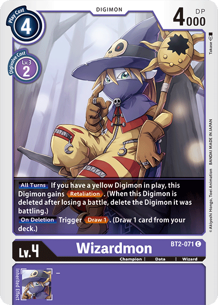 Wizardmon [BT2-071] [Release Special Booster Ver.1.0] | Shuffle n Cut Hobbies & Games
