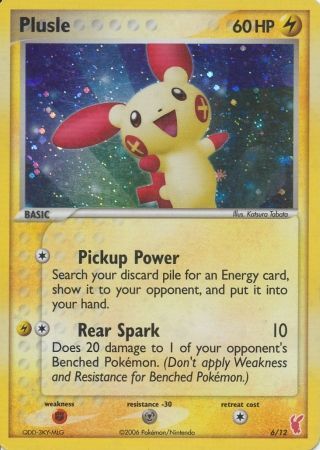 Plusle (6/12) [EX: Trainer Kit 2 - Plusle] | Shuffle n Cut Hobbies & Games